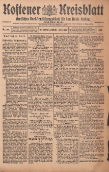 Kostener Kreisblatt: amtliches Veröffentlichungsblatt für den Kreis Kosten 1917.12.27 Jg.52 Nr154