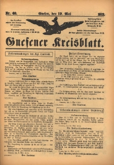 Gnesener Kreisblatt 1912.05.19 Nr40