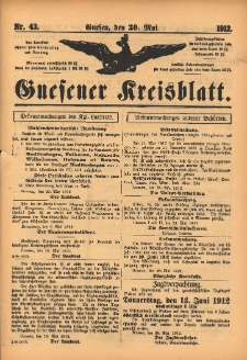 Gnesener Kreisblatt 1912.05.30 Nr43