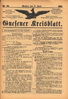 Gnesener Kreisblatt 1912.06.02 Nr44