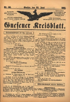 Gnesener Kreisblatt 1912.06.23 Nr50