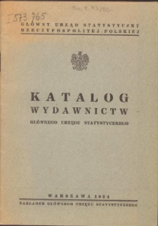 Katalog Wydawnictw Głównego Urzędu Statystycznego