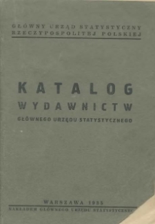 Katalog Wydawnictw Głównego Urzędu Statystycznego