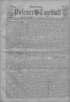 Posener Tageblatt 1907.12.01 Jg.46 Nr563