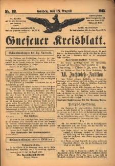 Gnesener Kreisblatt 1912.08.18 Nr66