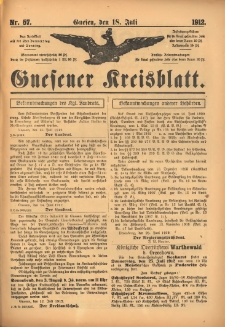 Gnesener Kreisblatt 1912.07.18 Nr57