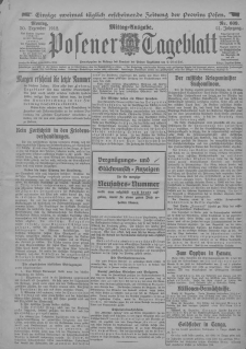 Posener Tageblatt 1912.12.30 Jg.51 Nr609