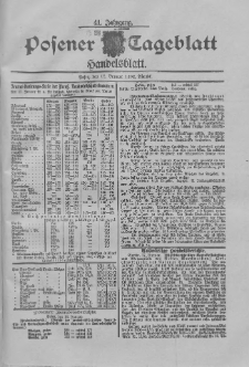 Posener Tageblatt. Handelsblatt 1902.01.18 Jg.41