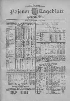 Posener Tageblatt. Handelsblatt 1902.01.24 Jg.41