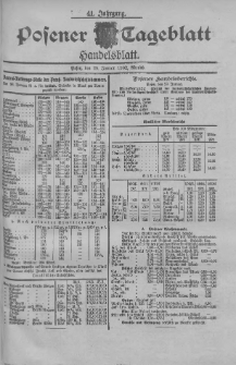 Posener Tageblatt. Handelsblatt 1902.01.29 Jg.41