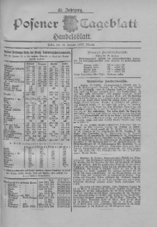 Posener Tageblatt. Handelsblatt 1902.01.30 Jg.41