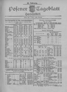 Posener Tageblatt. Handelsblatt 1902.03.03 Jg.41