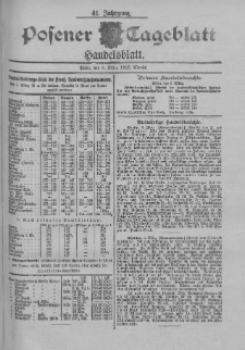 Posener Tageblatt. Handelsblatt 1902.03.06 Jg.41