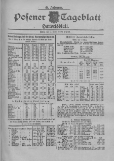 Posener Tageblatt. Handelsblatt 1902.03.07 Jg.41