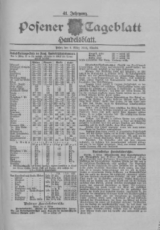 Posener Tageblatt. Handelsblatt 1902.03.08 Jg.41