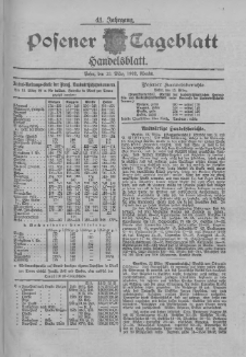 Posener Tageblatt. Handelsblatt 1902.03.13 Jg.41