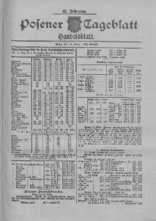 Posener Tageblatt. Handelsblatt 1902.03.14 Jg.41