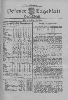Posener Tageblatt. Handelsblatt 1902.03.18 Jg.41