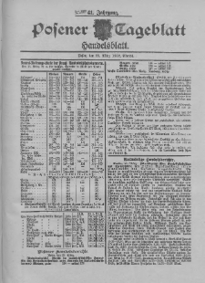 Posener Tageblatt. Handelsblatt 1902.03.22 Jg.41