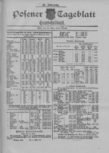 Posener Tageblatt. Handelsblatt 1902.03.26 Jg.41