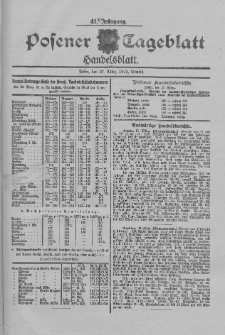 Posener Tageblatt. Handelsblatt 1902.03.27 Jg.41