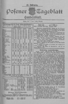 Posener Tageblatt. Handelsblatt 1902.06.07 Jg.41