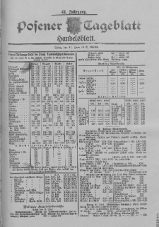 Posener Tageblatt. Handelsblatt 1902.06.11 Jg.41