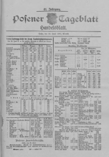 Posener Tageblatt. Handelsblatt 1902.06.25 Jg.41