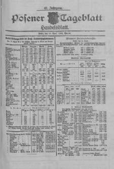 Posener Tageblatt. Handelsblatt 1902.04.18 Jg.41