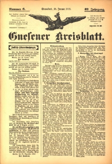 Gnesener Kreisblatt 1913.01.18 Jg.62 Nr6