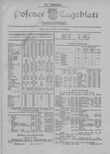 Posener Tageblatt. Handelsblatt 1902.06.30 Jg.41
