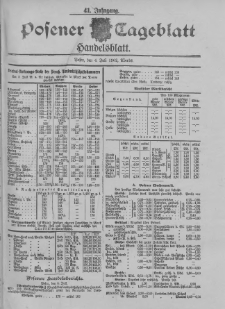 Posener Tageblatt. Handelsblatt 1902.07.04 Jg.41