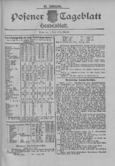 Posener Tageblatt. Handelsblatt 1902.07.05 Jg.41