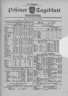 Posener Tageblatt. Handelsblatt 1902.07.09 Jg.41
