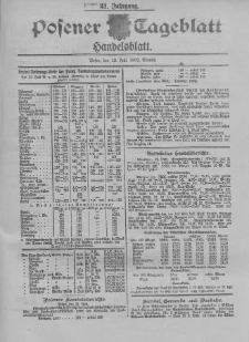Posener Tageblatt. Handelsblatt 1902.07.12 Jg.41