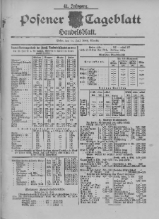 Posener Tageblatt. Handelsblatt 1902.07.14 Jg.41