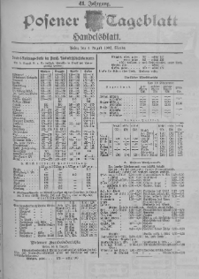 Posener Tageblatt. Handelsblatt 1902.08.06 Jg.41