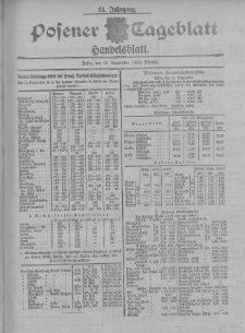 Posener Tageblatt. Handelsblatt 1902.09.12 Jg.41