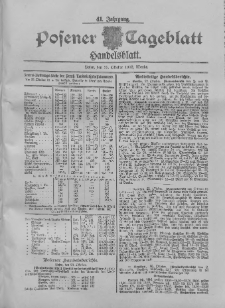 Posener Tageblatt. Handelsblatt 1902.10.23 Jg.41