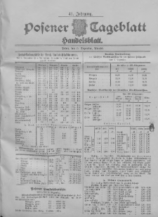 Posener Tageblatt. Handelsblatt 1902.12.05 Jg.41