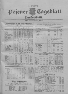 Posener Tageblatt. Handelsblatt 1902.12.12 Jg.41