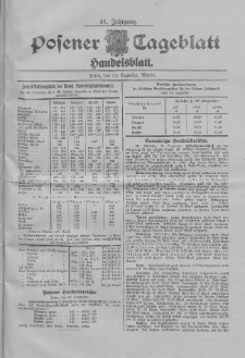 Posener Tageblatt. Handelsblatt 1902.12.23 Jg.41