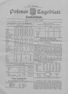Posener Tageblatt. Handelsblatt 1902.12.30 Jg.41