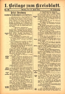 1. Beilage zum Kreisblatt 1913.06.21 Jg.62 Nr50