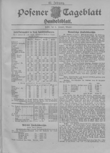 Posener Tageblatt. Handelsblatt 1903.01.06 Jg.42
