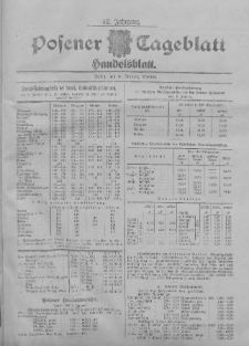 Posener Tageblatt. Handelsblatt 1903.01.09 Jg.42