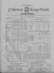 Posener Tageblatt. Handelsblatt 1903.01.12 Jg.42