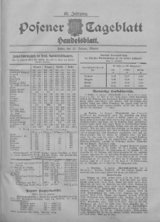 Posener Tageblatt. Handelsblatt 1903.01.15 Jg.42