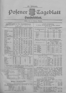 Posener Tageblatt. Handelsblatt 1903.01.16 Jg.42