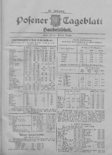 Posener Tageblatt. Handelsblatt 1903.01.19 Jg.42